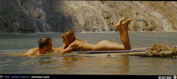 Kiele Sanchez sexy nude water float