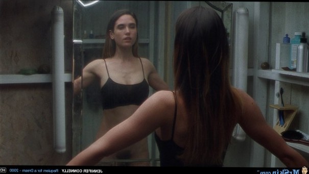 Sexy Jennifer Connelly poses for the mirror
